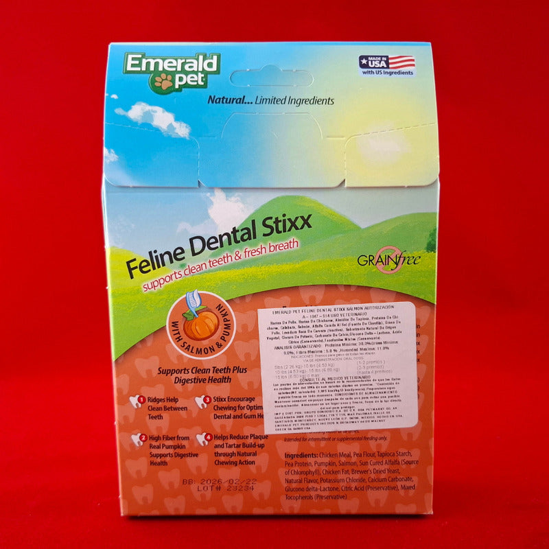 Golosinas Para Gatos Emerald Pet Sabor Salmon Y Calabaza
