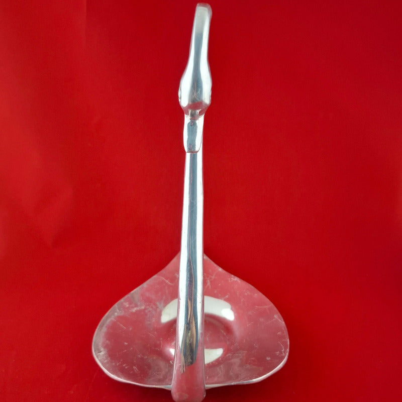 Cisne Decorativo De Pewter Centro De Mesa Elegante 34 Cm