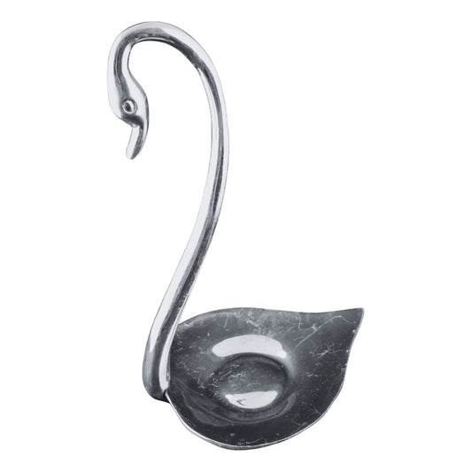 Cisne Decorativo De Pewter  Centro De Mesa Elegante 34 Cm