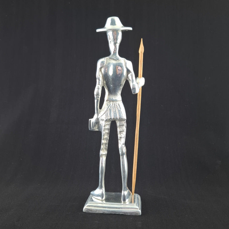 Figura Don Quijote Decorativa En Pewter  Arte Clásico