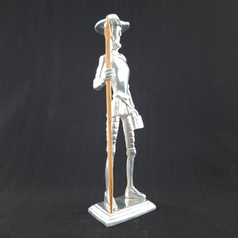 Figura Don Quijote Decorativa En Pewter  Arte Clásico
