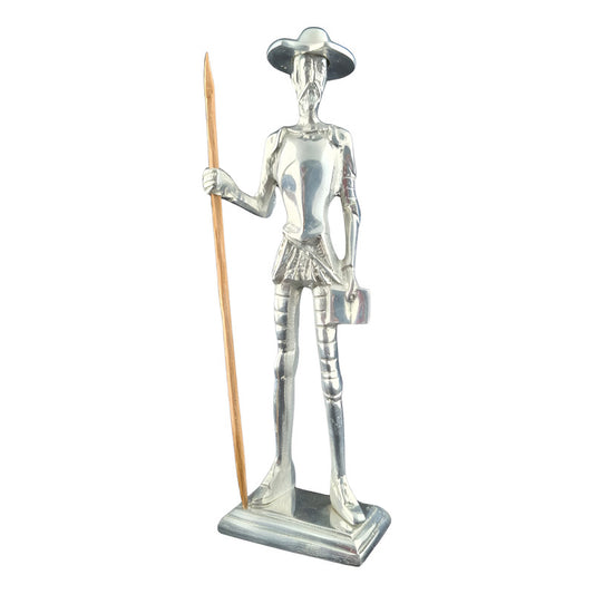 Figura Don Quijote Decorativa En Pewter  Arte Clásico