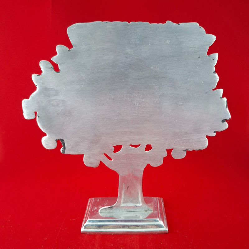 Adorno Árbol Padre Nuestro En Pewter 28.5 X 30 Cm