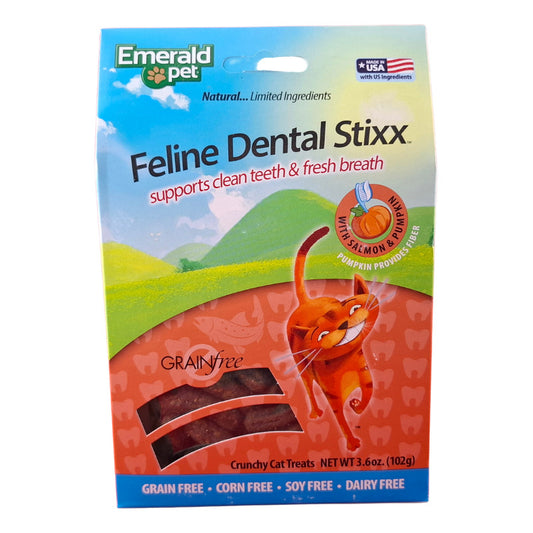 Golosinas Para Gatos Emerald Pet Sabor Salmon Y Calabaza